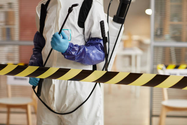 Professional Sewage Cleanup technician working in Temple, GA